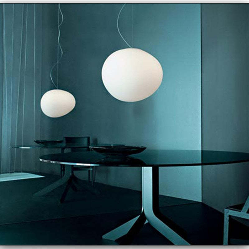 Hailie Egg-shaped Glass Pendant Light
