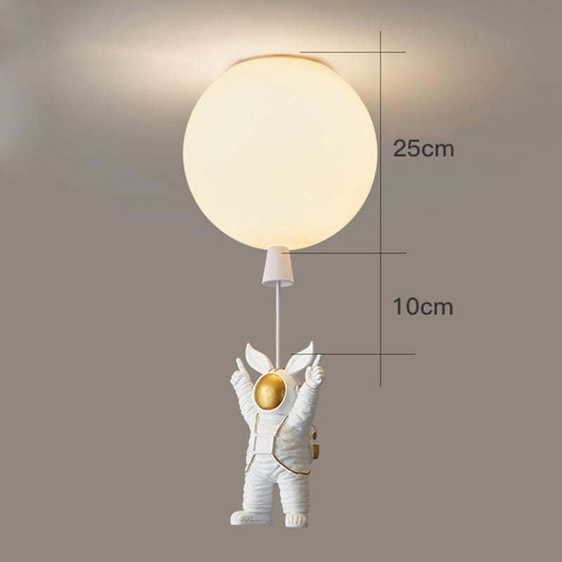 Fateh Astronaut Balloon Flush Mount Ceiling Light, L 20/25/30/35cm