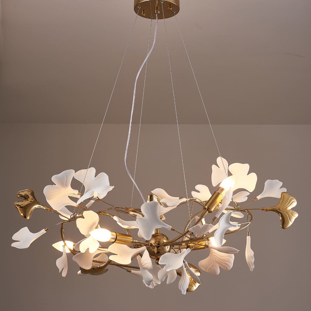 Olivia Chandelier Artistic Design, Metal & Ceramic 60/80cm