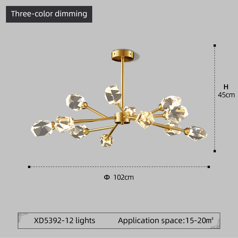 Modern LED Chandeliers Crystal Pendant Light