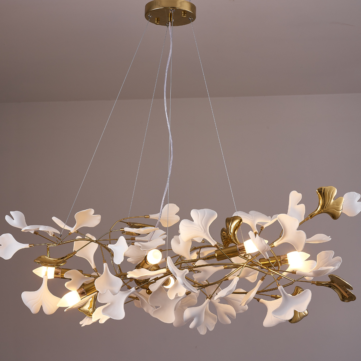 Olivia Chandelier Artistic Design, Metal & Ceramic 60/80cm