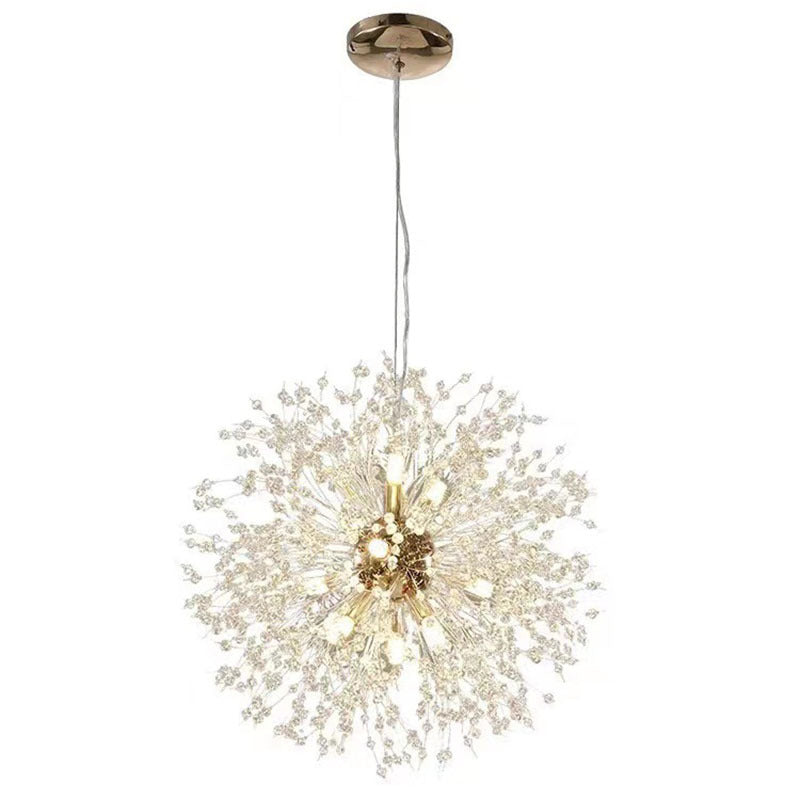 Nordic Dandelion Crystal Romantic Chandelier for Bar & Bedroom