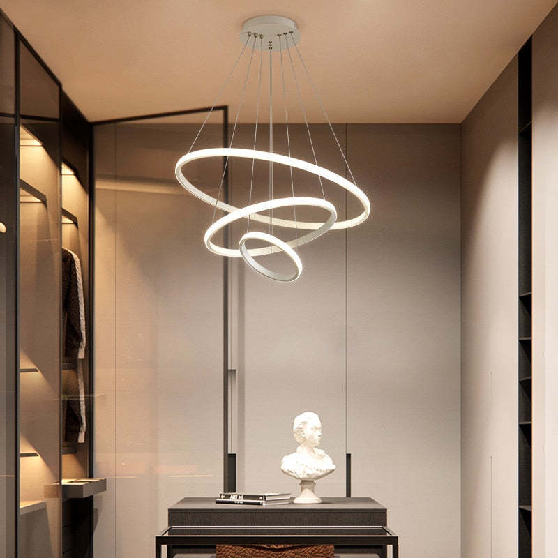 Arisha Pendant Light Outer Ring Illuminated, 2/3/4 Rings