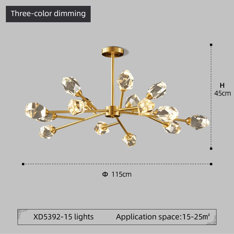 Modern LED Chandeliers Crystal Pendant Light