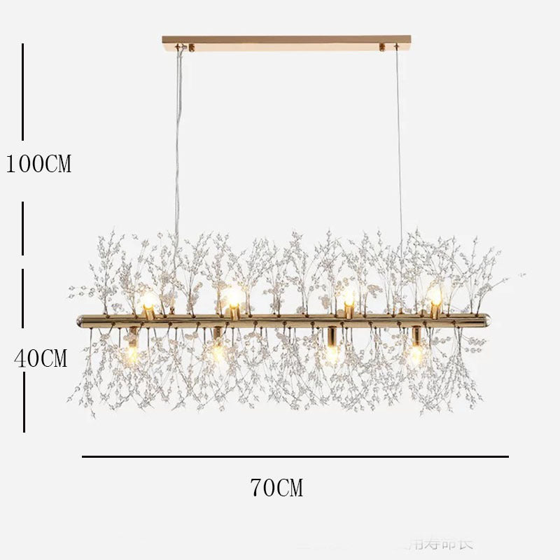 Nordic Creative Art Chandelier Crystal Pendant Light for Dining Room