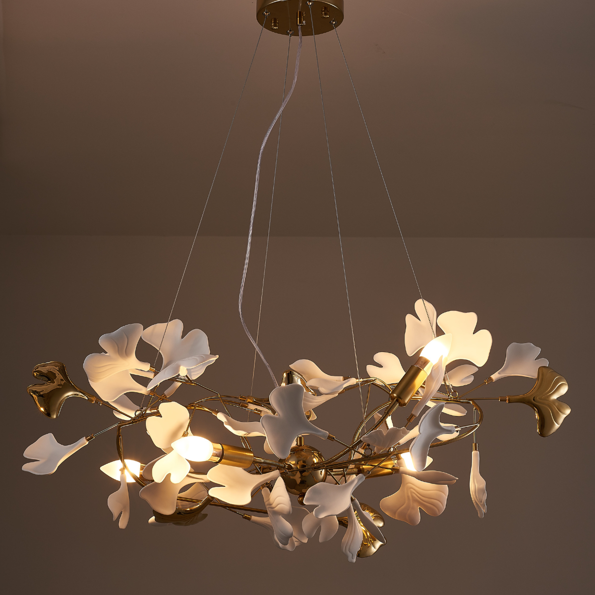 Olivia Chandelier Artistic Design, Metal & Ceramic 60/80cm