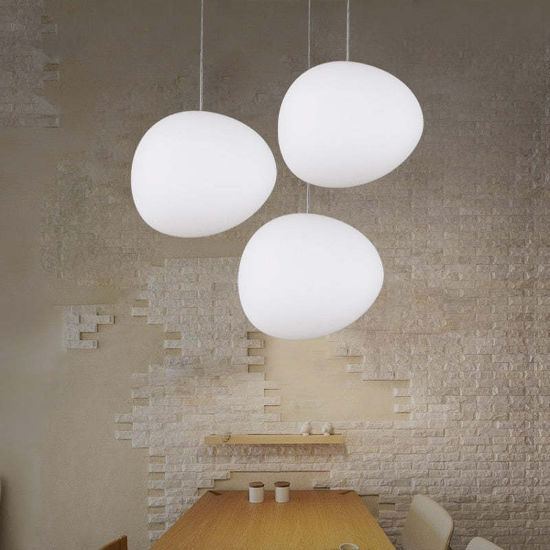Hailie Egg-shaped Glass Pendant Light