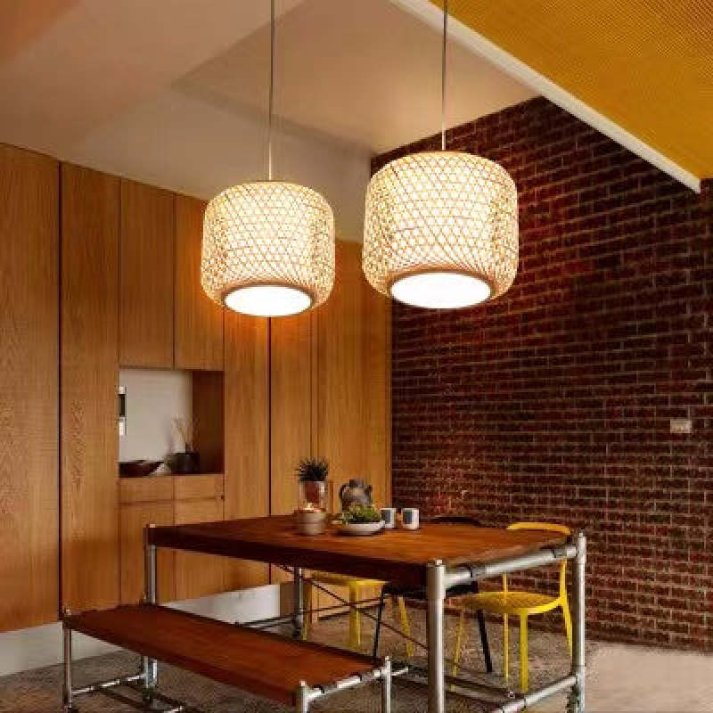 Zen Style - Natural Rattan Bamboo Pendant Light Lighting