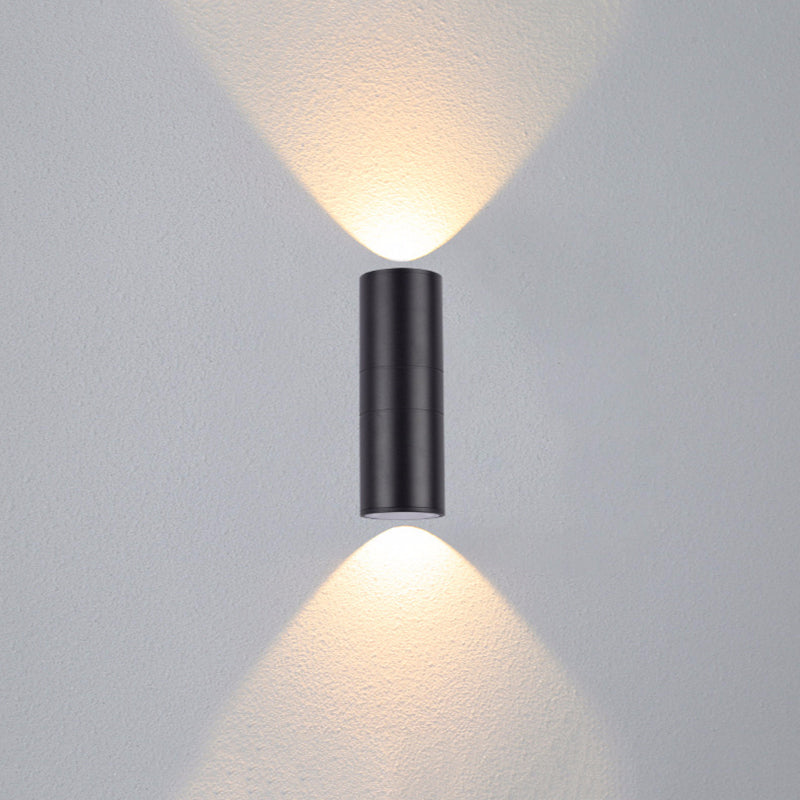 Orr Outdoor Wall Lamp Double-headed, Metal & Glass