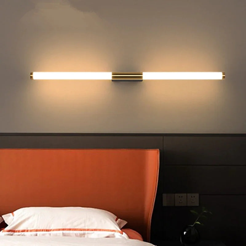 Simple Modern LED Strip Wall Lamp Wall Scone for Bedroom
