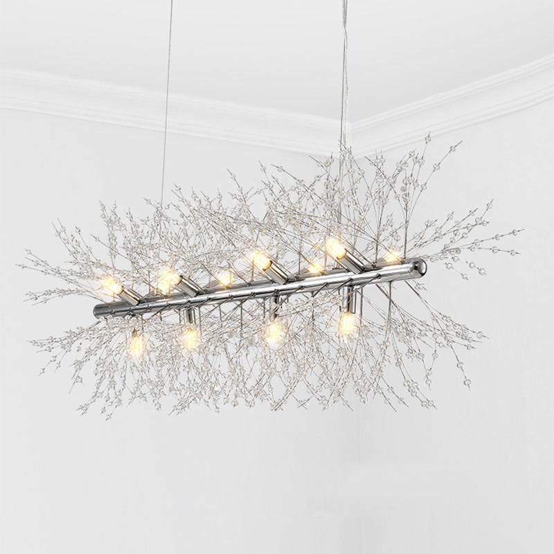 Nordic Creative Art Chandelier Crystal Pendant Light for Dining Room