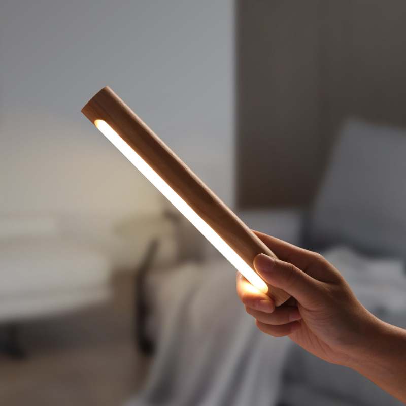 360° Rotatable Wooden Wall Light Smart LED