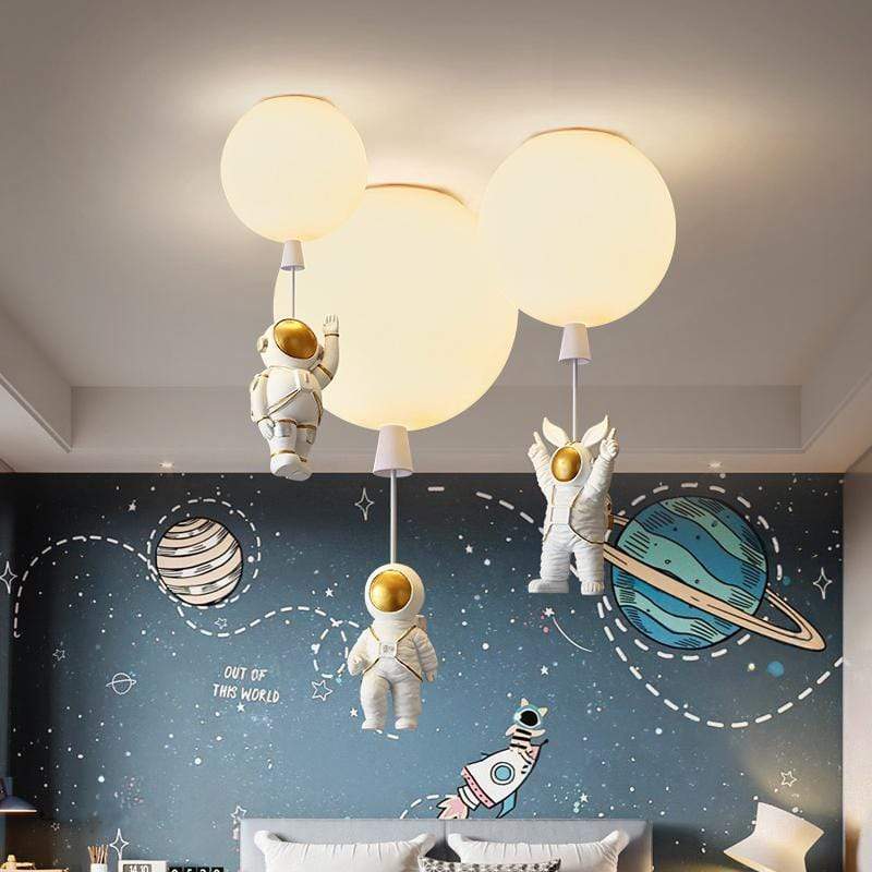 Fateh Astronaut Balloon Flush Mount Ceiling Light, L 20/25/30/35cm