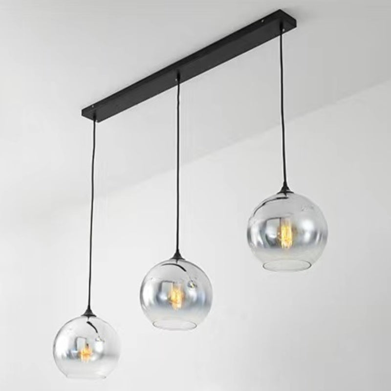 Modern LED Pendant Lights Glass Ball Hanging Lamp For Dining Room, Bedroom