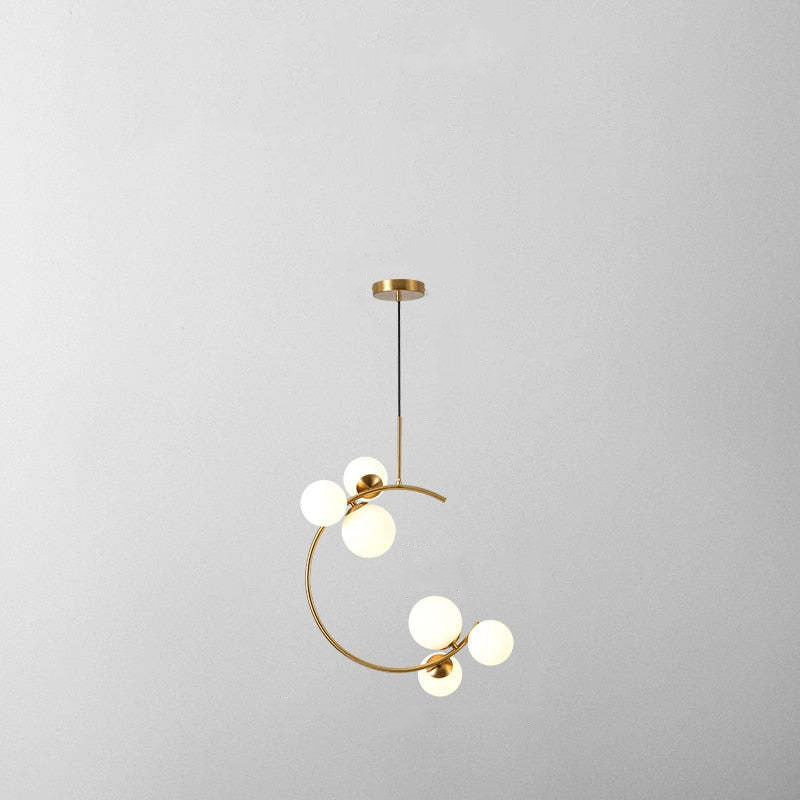 Valentina Pendant Light Bubble Moon, Metal & Glass