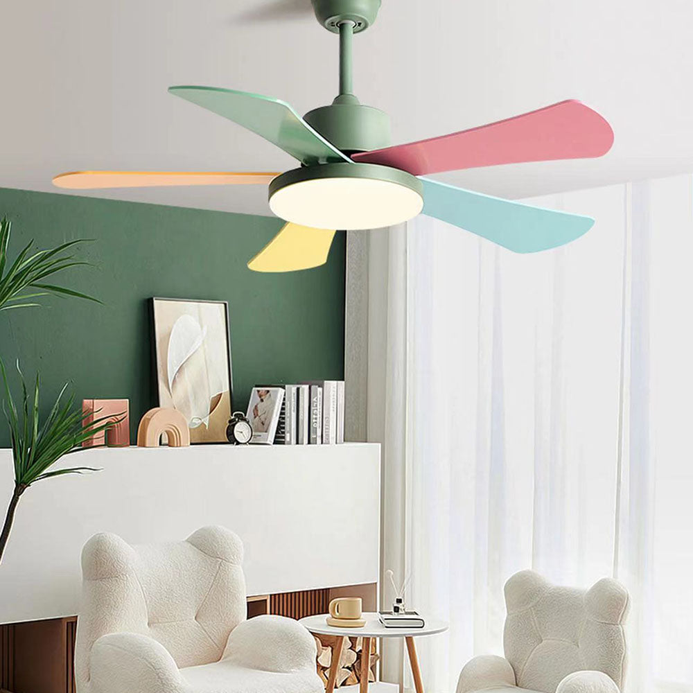 Morandi Colourful Ceiling Fan with Light, DIA 105CM