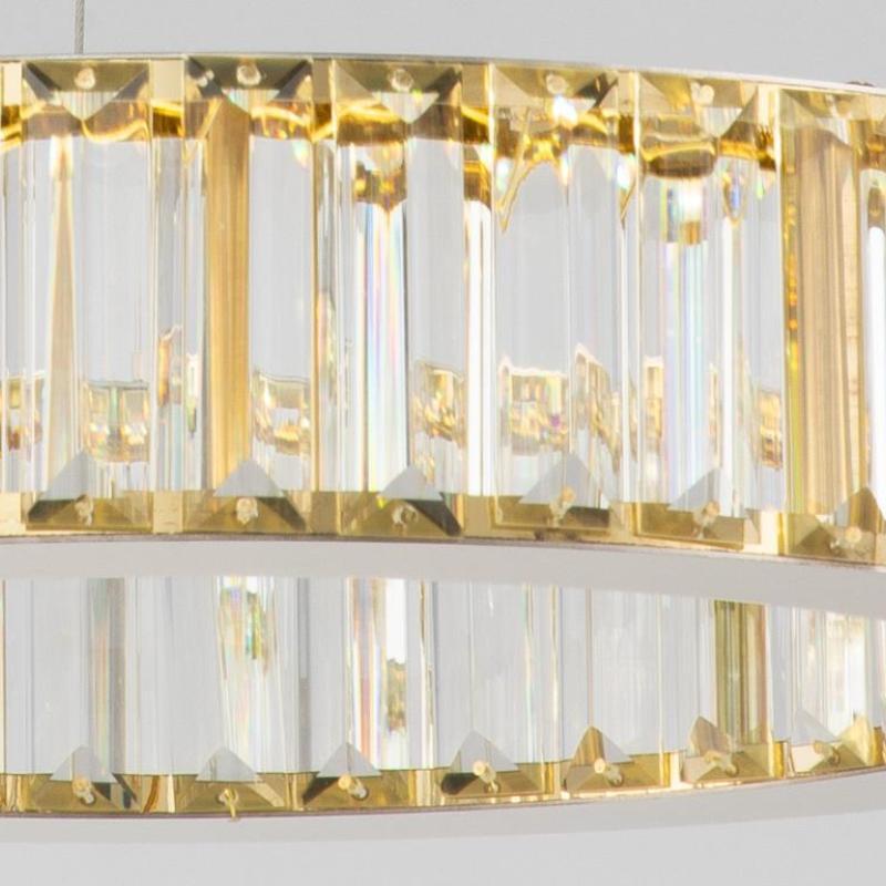 Marilyn Chandelier Circle, Metal & crystal