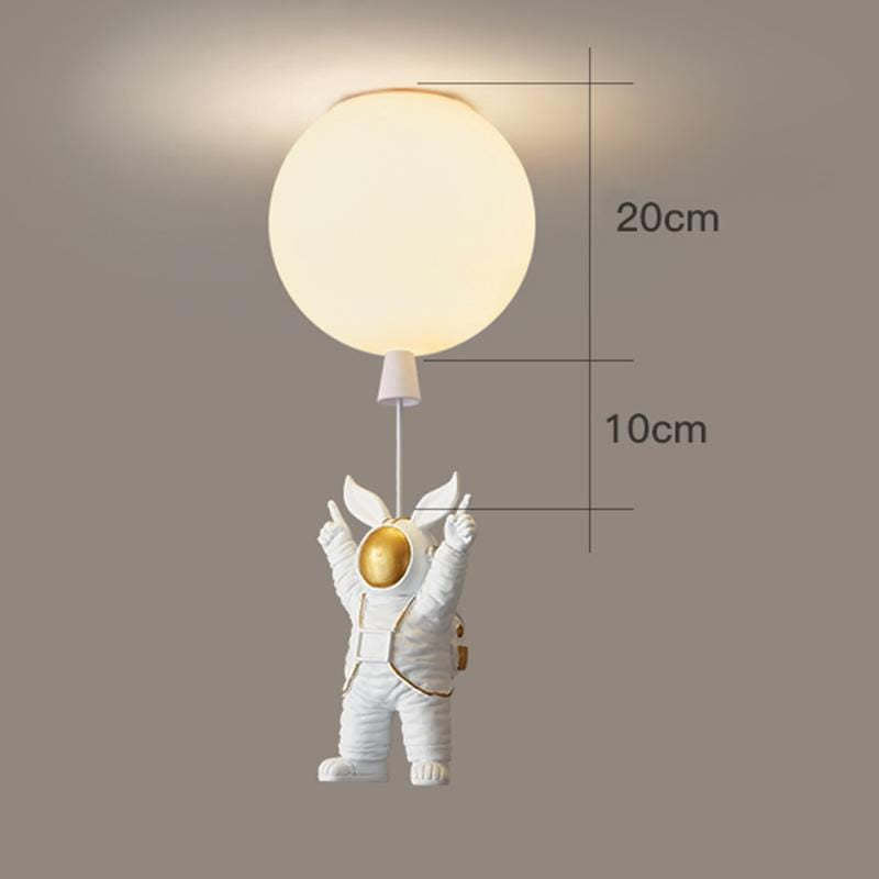 Fateh Astronaut Balloon Flush Mount Ceiling Light, L 20/25/30/35cm