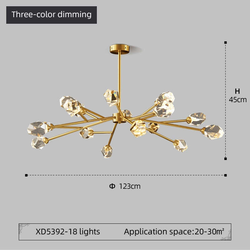 Modern LED Chandeliers Crystal Pendant Light