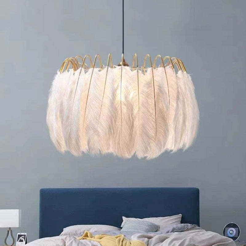 O'Moore Pendant Light Crown Shaped, Feather