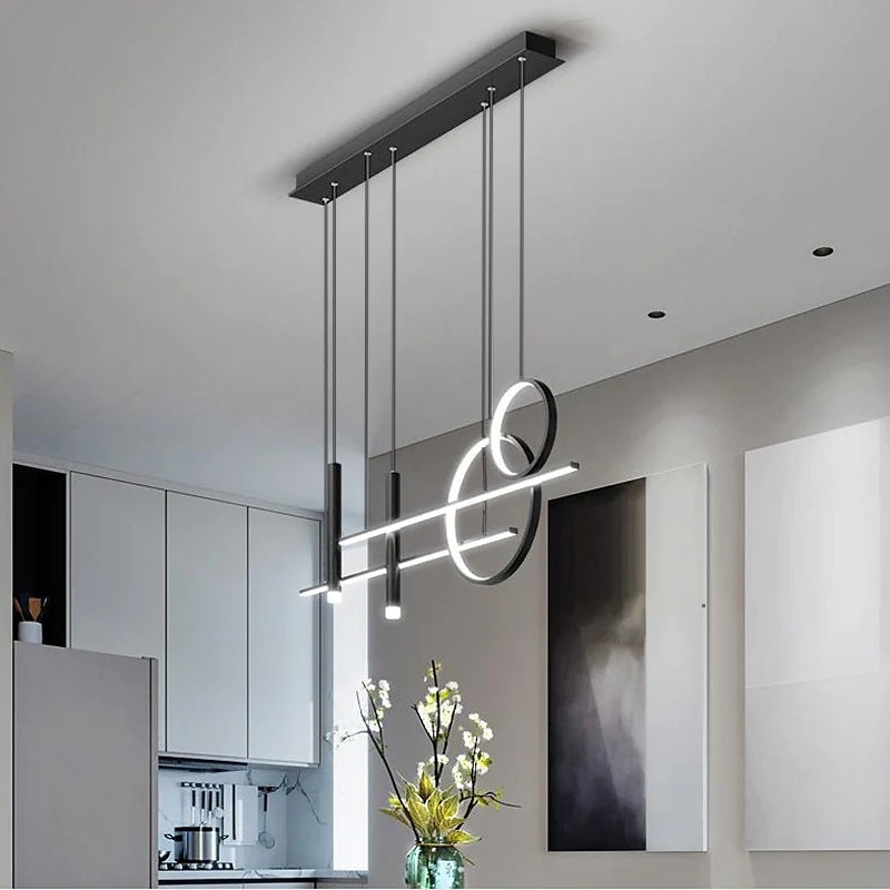 Modern LED Simple Pendant Light Chandelier For Dining Room, Bar