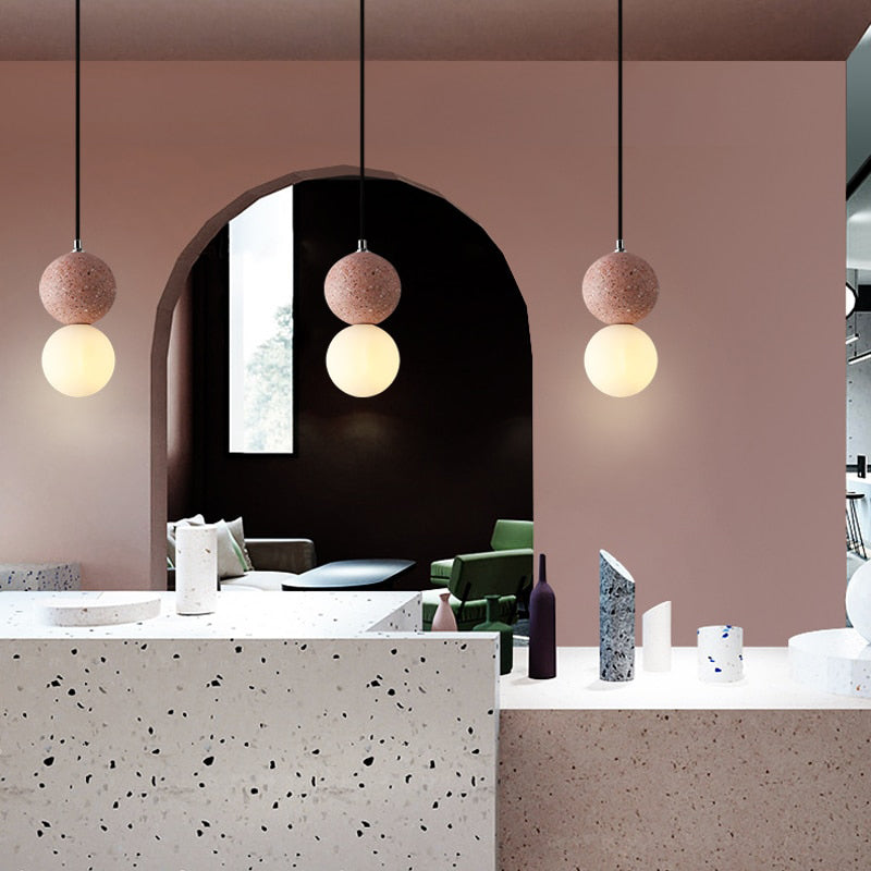 Valentina Pendant Light 3 Colour, Dolomite