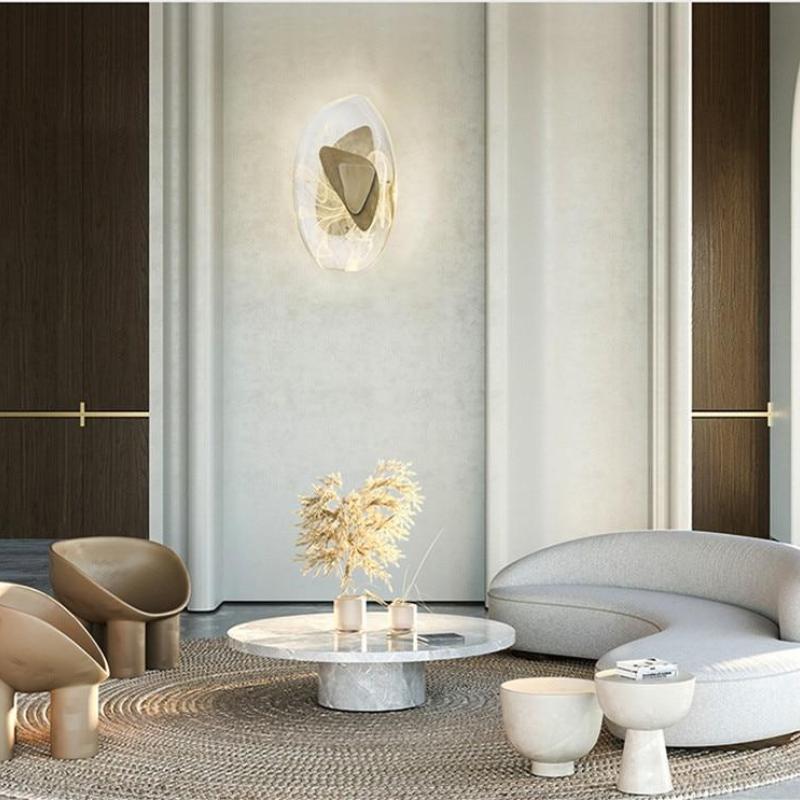 Modern Nordic Crystal LED Wall Lamp Wall Scone For Bedroom