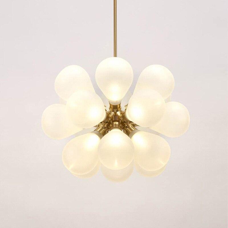 Nordic Bubbles Led Glass Pendant Light For Living Room, Bedroom