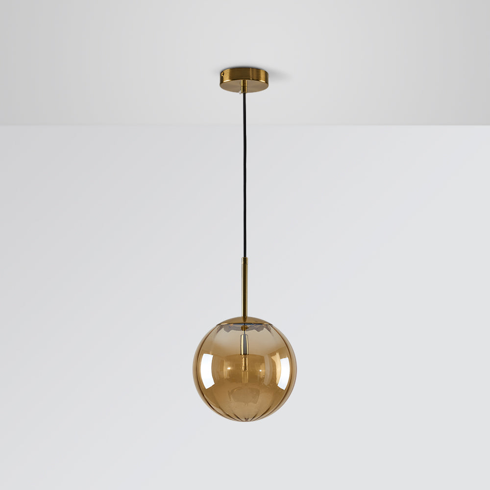 Post Modern Glass Sphere Pendant Lighting Ball Shape Hanging Lamp For Kitchen & Hallway, Four Colours