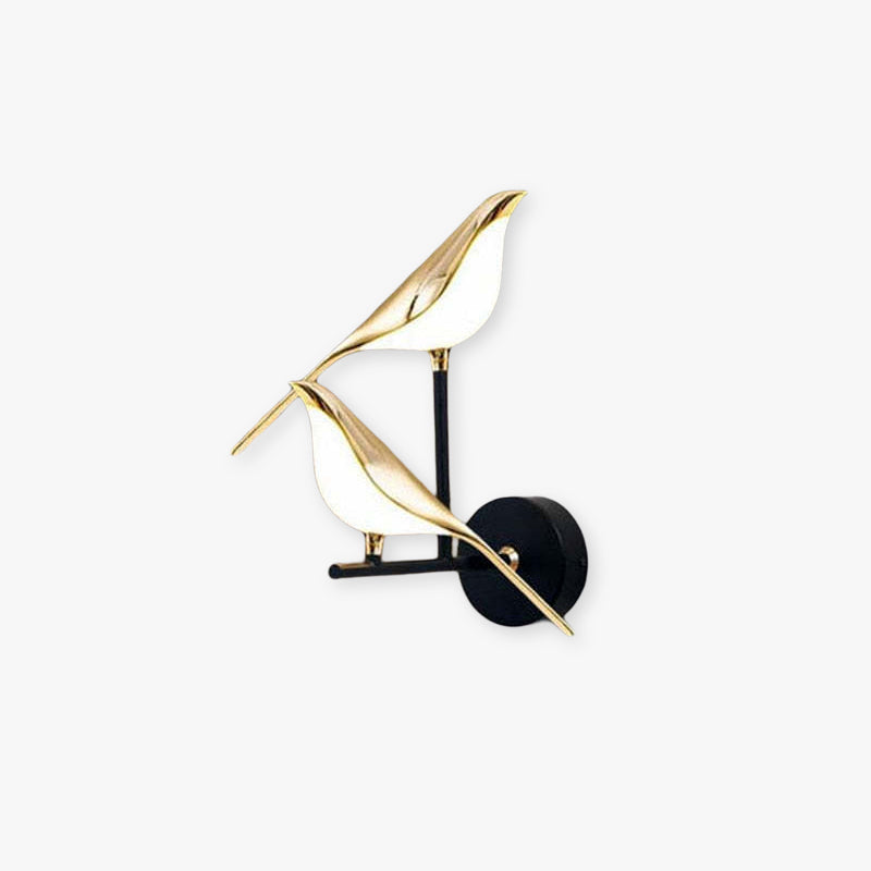 Nordic Art Magpie Bird Bedside Led Wall Lamp Wall Scone For Bedroom