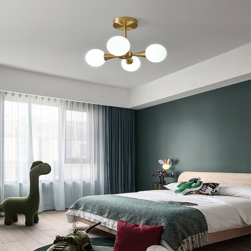 Valentina Ceiling Light, Metal & Glass
