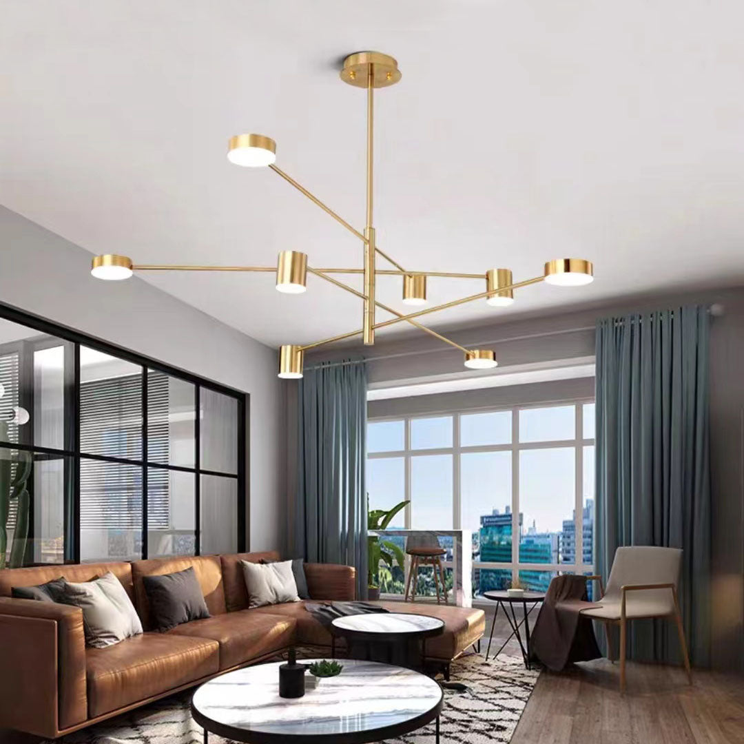 Weiss Chandelier, 2 Colour, 4/6/8 Heads