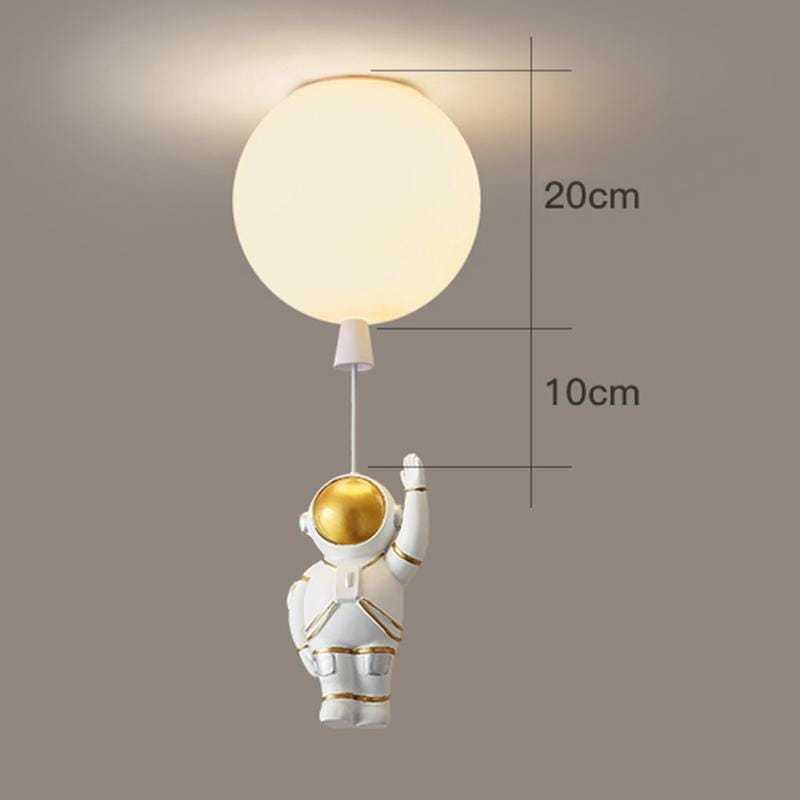 Fateh Astronaut Balloon Flush Mount Ceiling Light, L 20/25/30/35cm