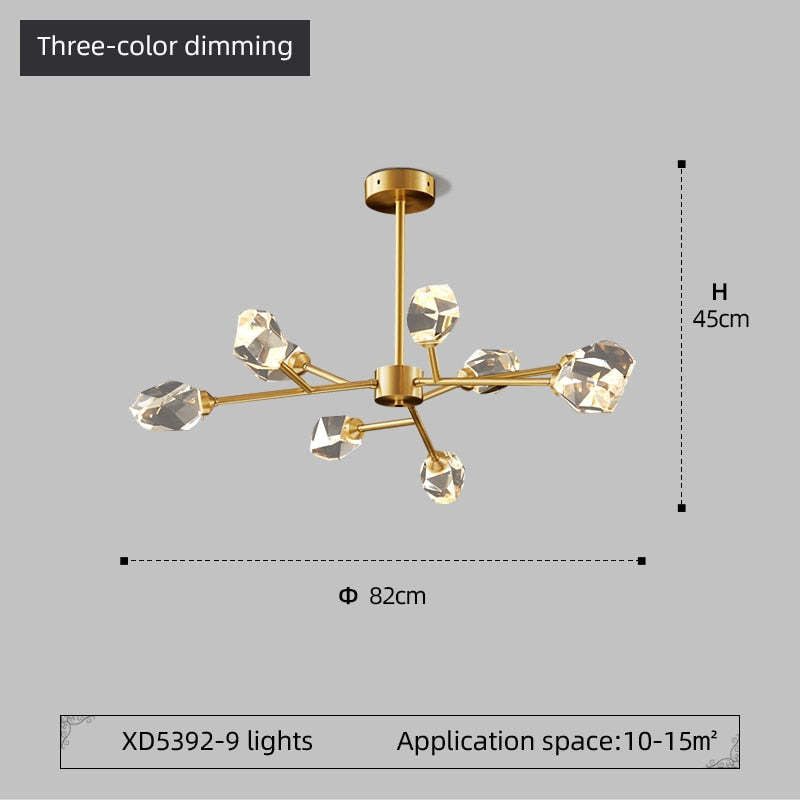 Modern LED Chandeliers Crystal Pendant Light