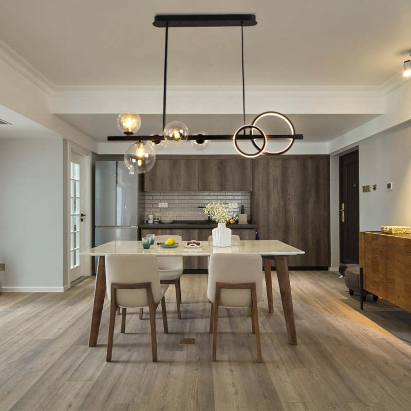 Artpad Linear Bubble Pendant Light Chandelier For Dining Room
