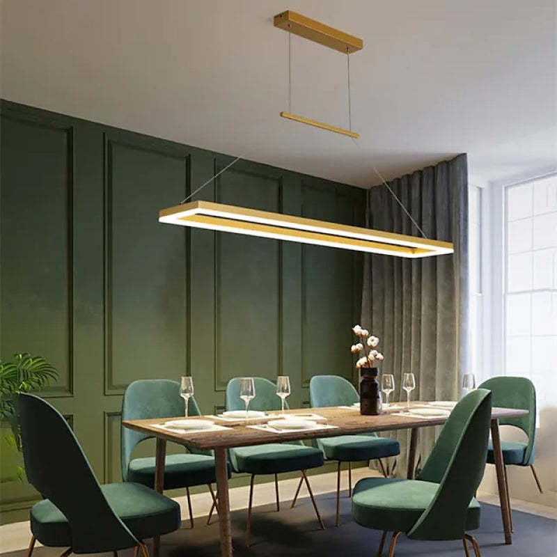 Edge Pendant Light, Horizontal Rectangular