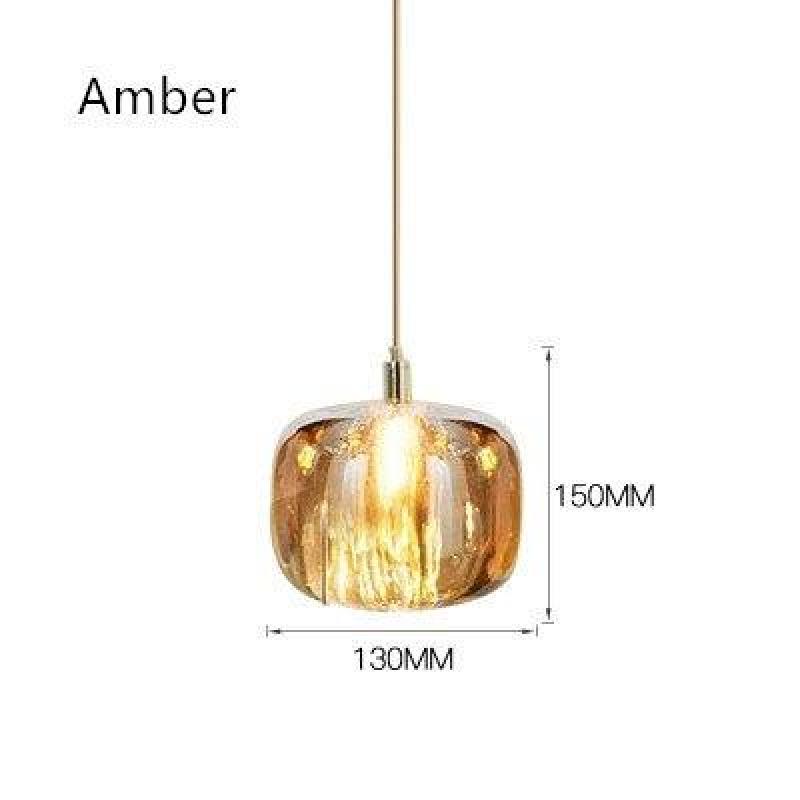 Postmodernism Glass Pendant Light Hanging Lamp For Dining Room, Bedroom, 3 Colour