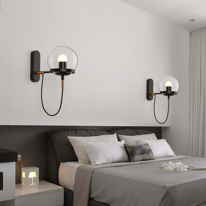 Retro Metal LED Bulb Wall Light