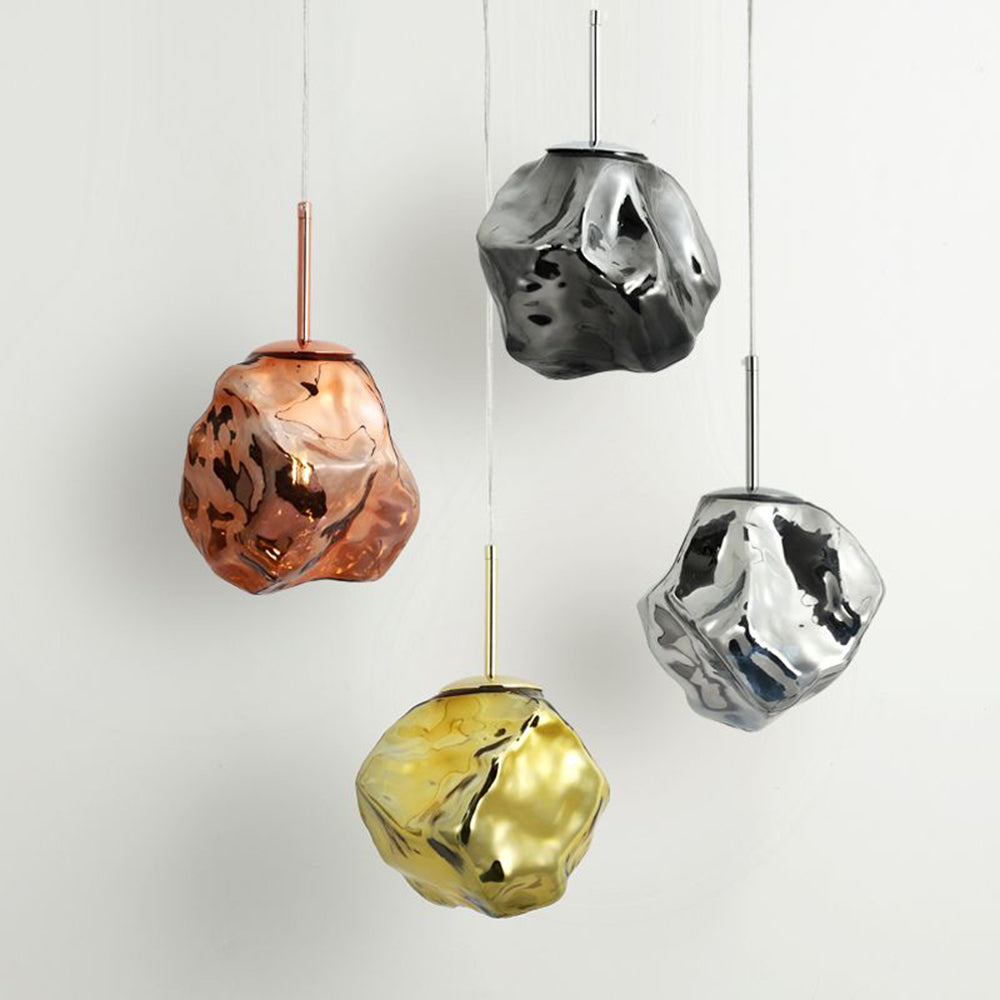 Mirza Glass Pendant Light, 4 Colour