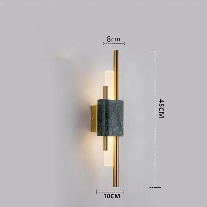 Nordic Marble Bedside Wall Light Wall Scone For Bedroom, Living Room