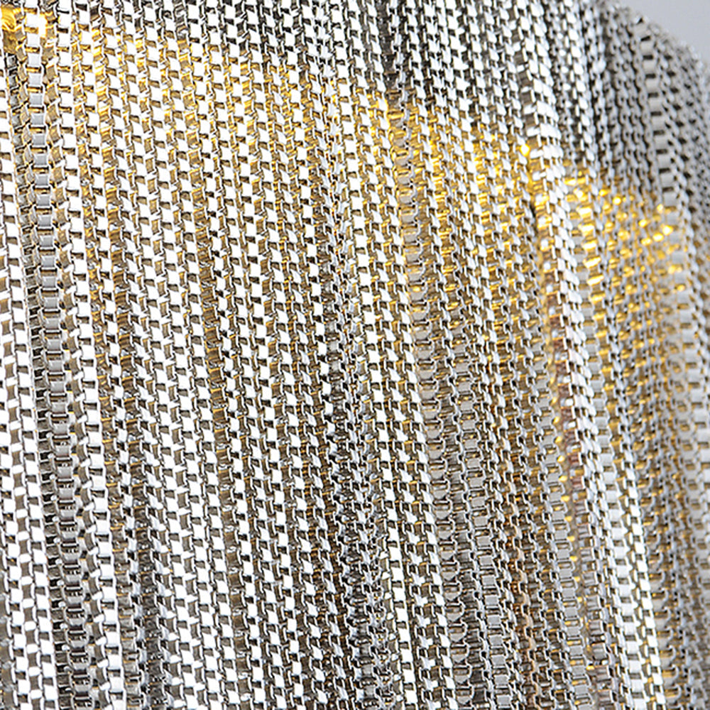 Metal Tassel Chain Led Chandelier Pendant Shade Lighting For Living Room, Dining room