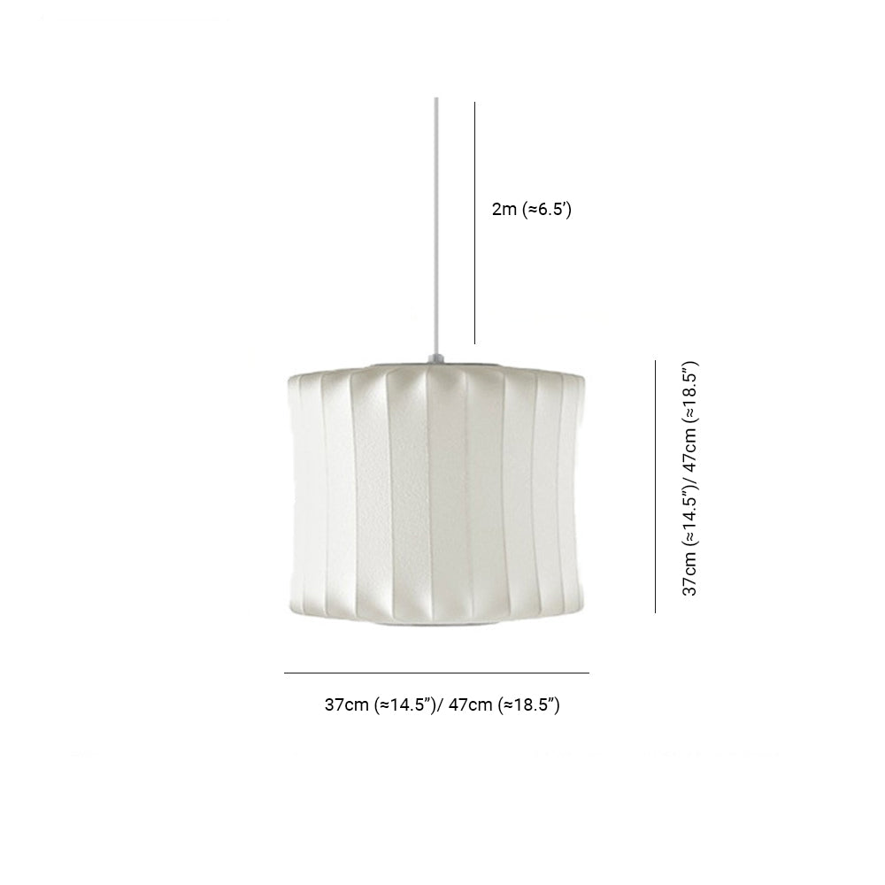 Renée Pendant Light, Artificial Silk, 6 Style