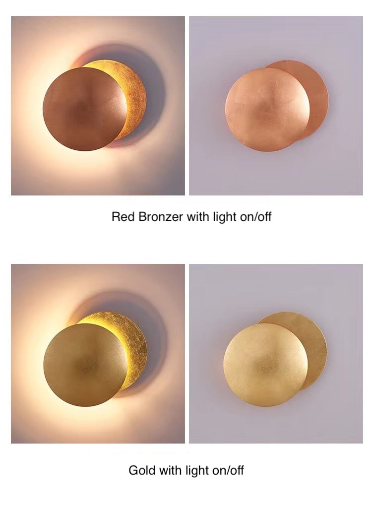 Nordic Moon Eclipse Creative Wall Lamp