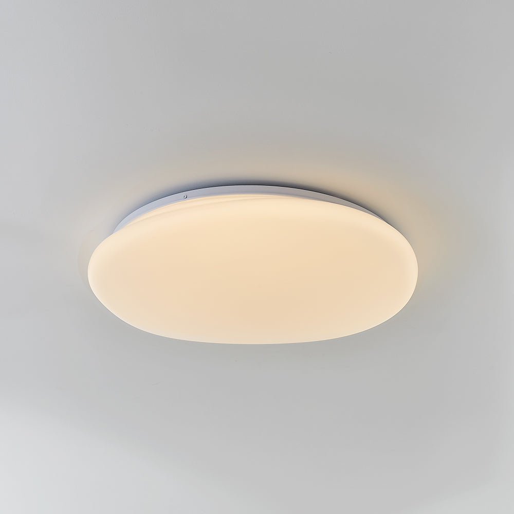 Quinn Unterputz-Deckenleuchte, Kieselsteinform, Durchmesser 38/45/55 cm