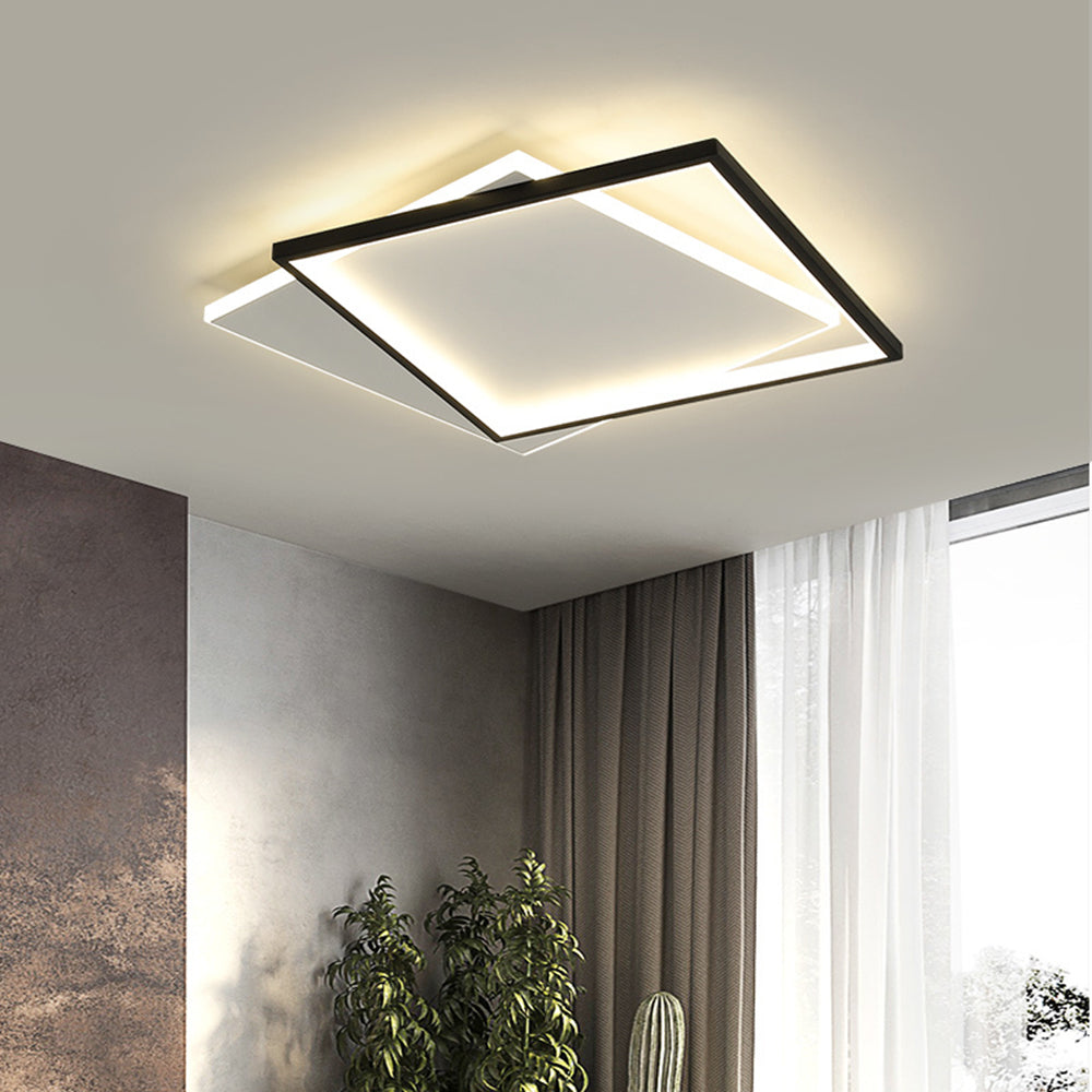 Quinn Flush Mount Ceiling Light 3 Colour Temperature Switchable, DIA 40/50CM