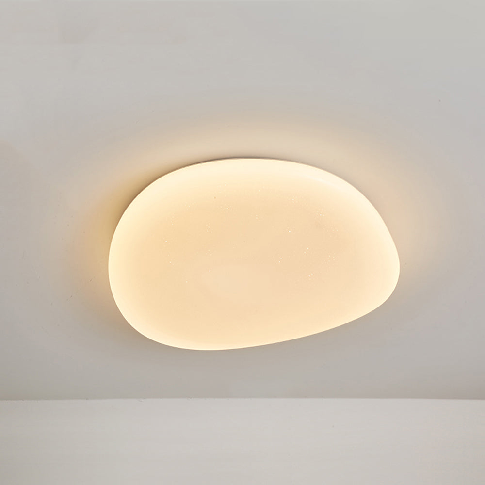 Quinn Unterputz-Deckenleuchte, Kieselsteinform, Durchmesser 38/45/55 cm