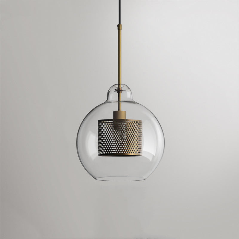 Oneal Pendant Light, Metal & Glass