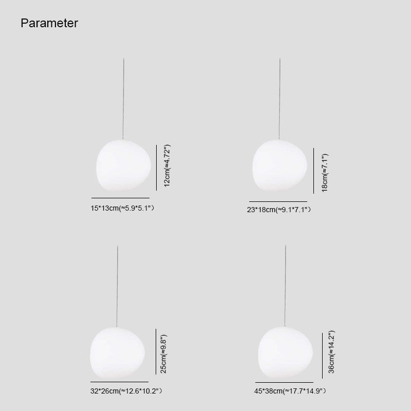 Hailie Egg-shaped Glass Pendant Light