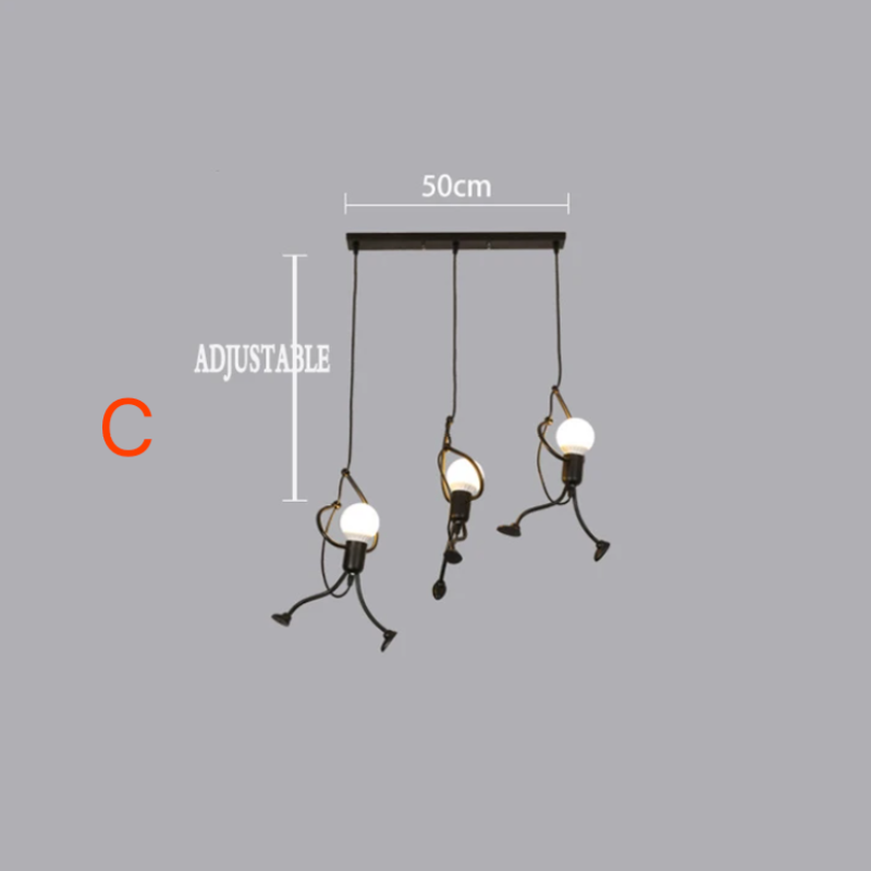 Retro Iron Man Hanging Lighting