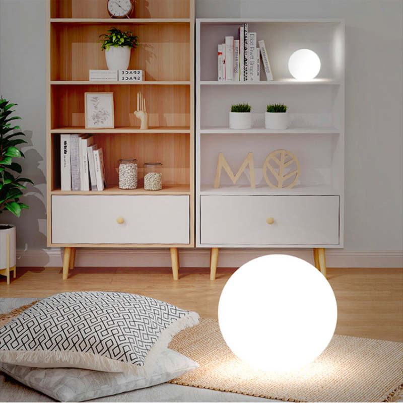 LED Neon Colour Sphere Shape PVC Floor Lamp Remote Control